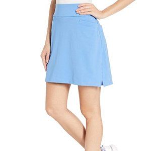 $70 ADIDAS FIVE POCKET ULTIMATE 356 KNIT SPORT GOLF SKORT IN LIGHT BLUE MEDIUM